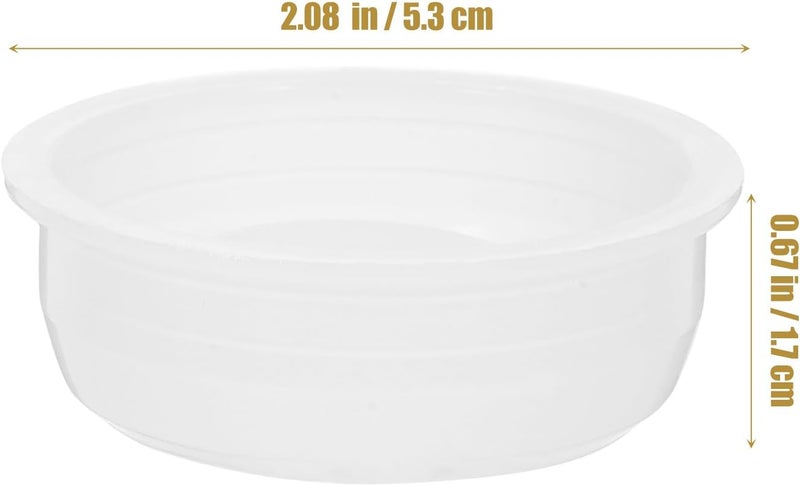 TOPPERFUN 20Pcs Barrel Lids, 1.9in Plastic Barrel Oil Plugs with Pull Rings, White Industrial Bucket Sealing Lids, Gallon Bucket Plugs for 20L, 25L, 30L - Image 2